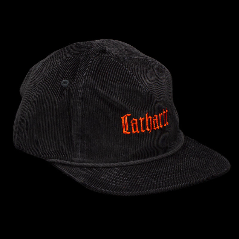 Carhartt WIP Letterman Cap  Black / Brick