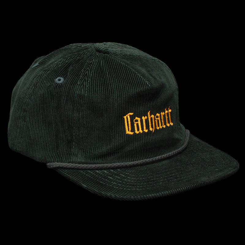 Carhartt WIP Letterman Cap  Dark Cedar / Ochre