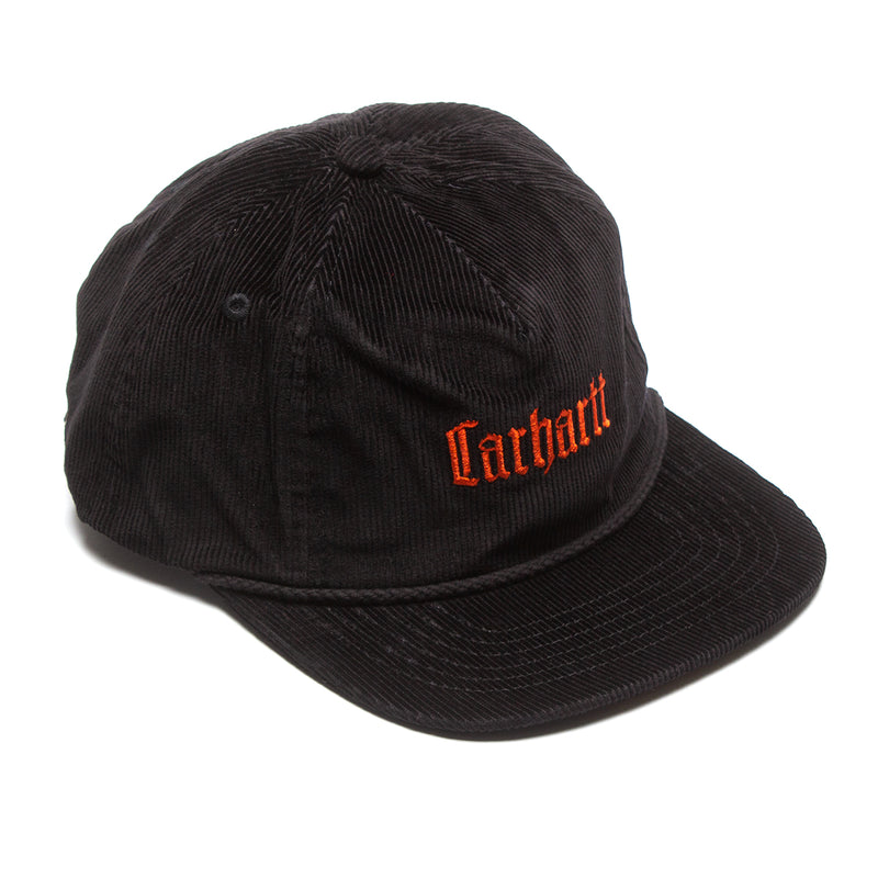 Carhartt WIP Letterman Cap Black / Brick  Edit alt text