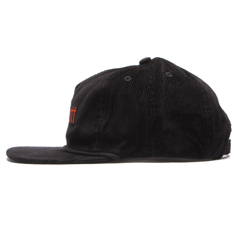 Carhartt WIP Letterman Cap Black / Brick  Edit alt text