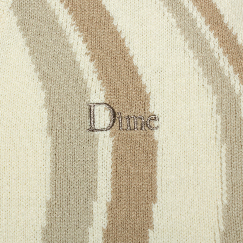 Dime Lightwave Knit Cardigan Cream  Edit alt text