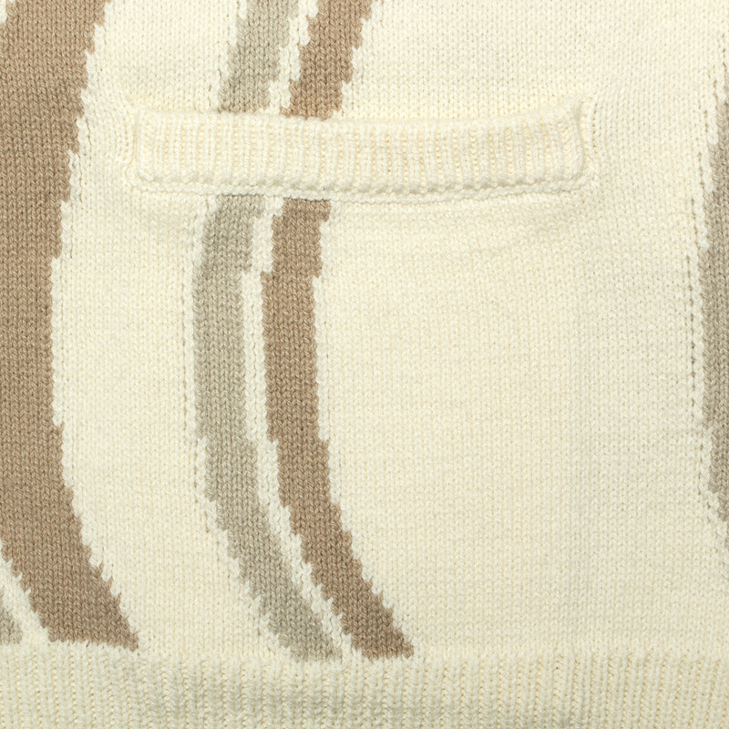 Dime Lightwave Knit Cardigan Cream  Edit alt text