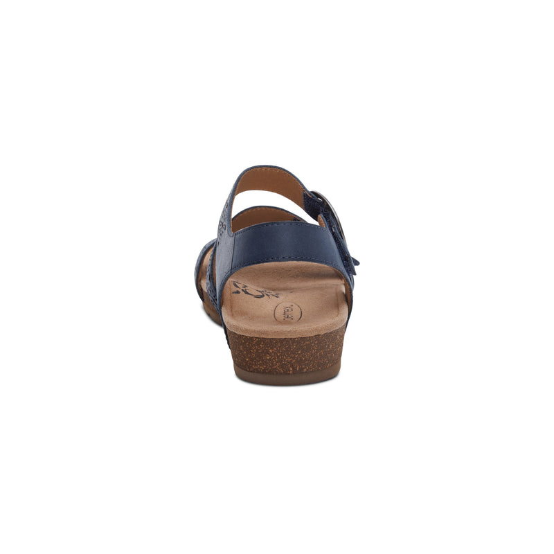 Lilly Navy Cutout Sandal