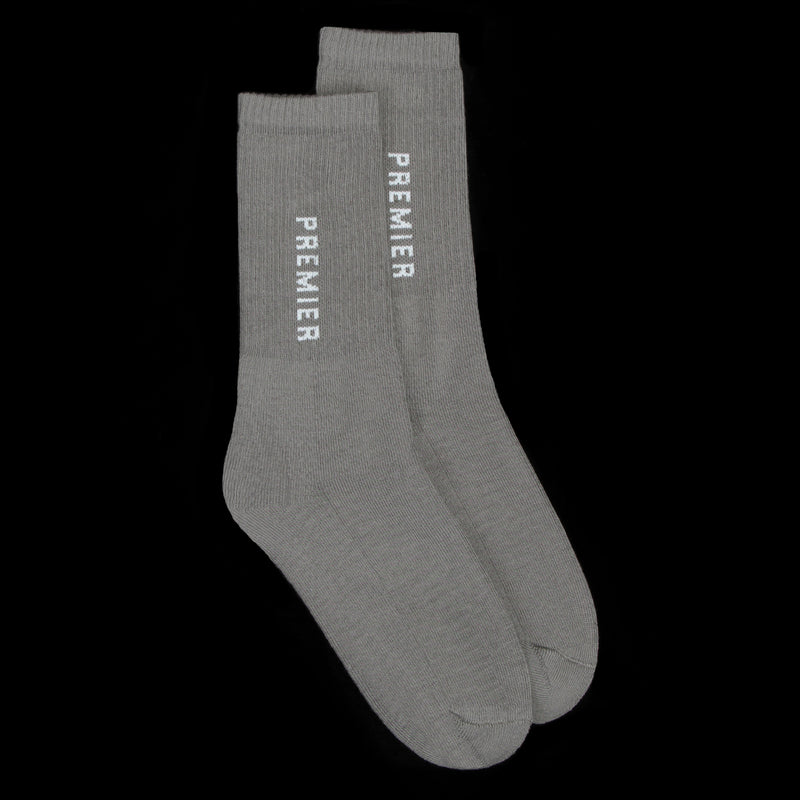 Premier Logo Crew Sock Dark Grey