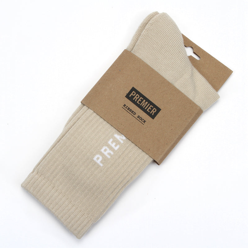 Logo Crew Sock Natural