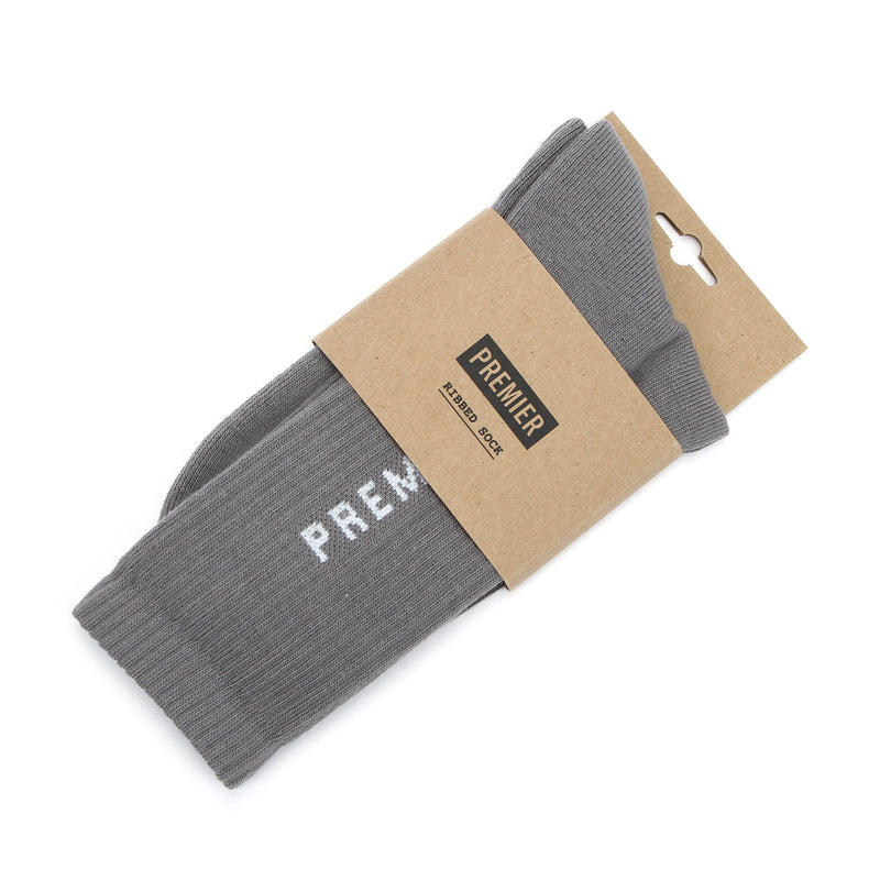 Premier Logo Crew Sock Dark Grey
