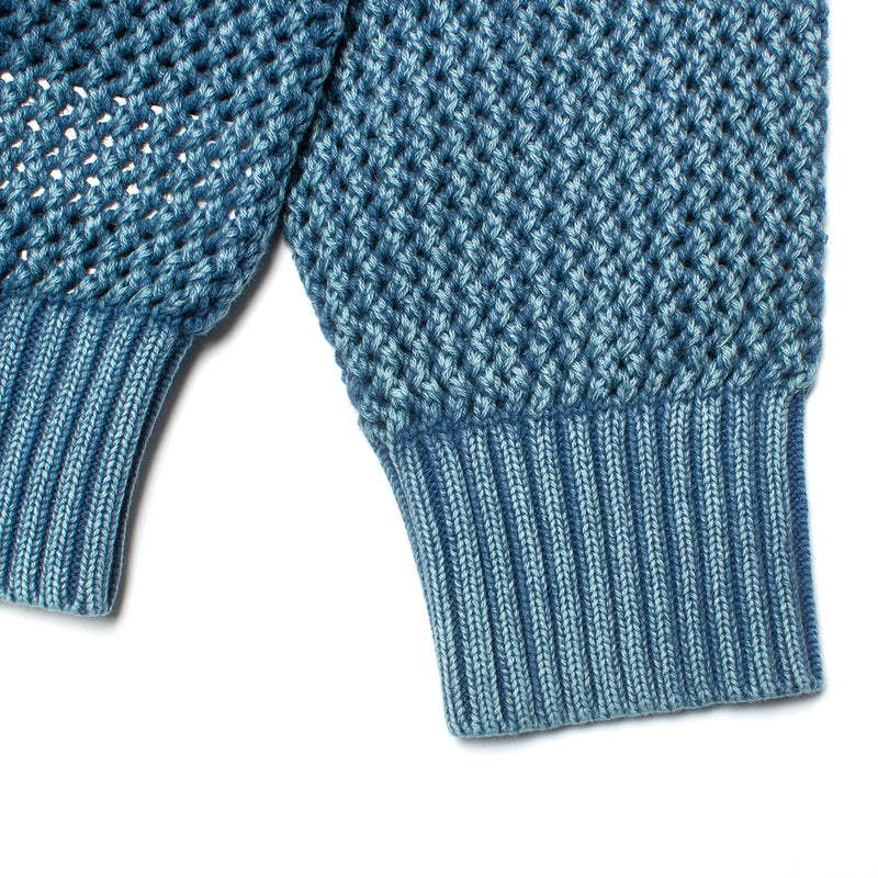 Stussy Loose Gauge Cardigan Style # 117164 Color : Blue