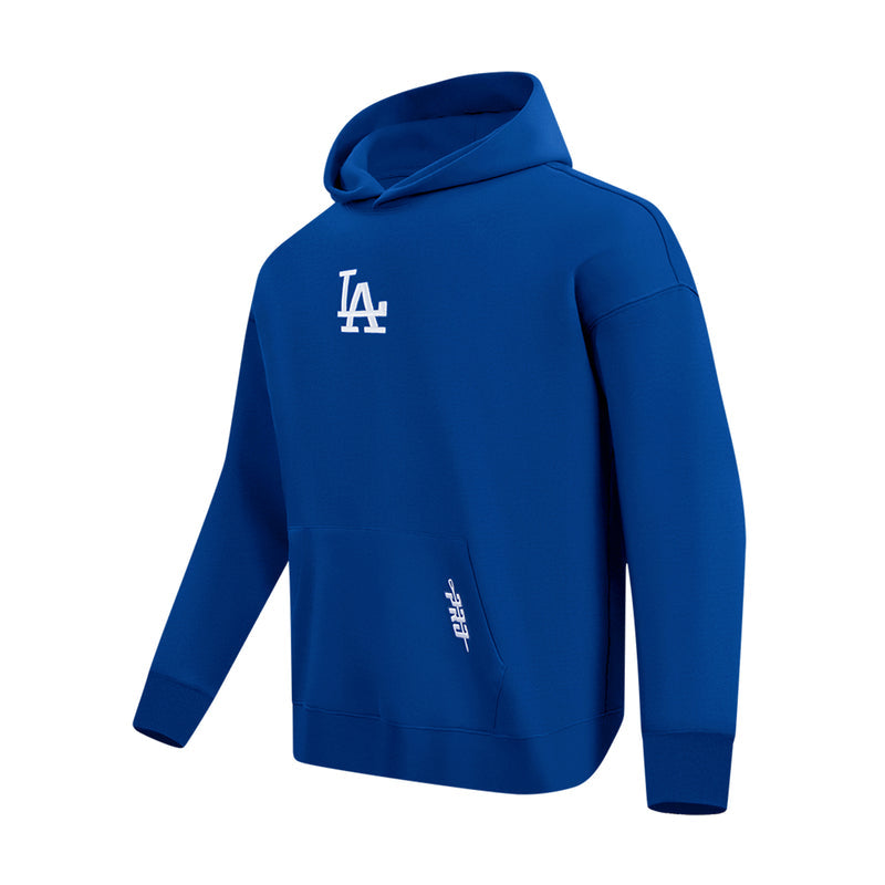 Men's navy hoodie, LA logo on left chest, adidas logo on sleeve