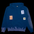 Real Bad Man Lotta Tyvek Hoodie Navy Tie Dye