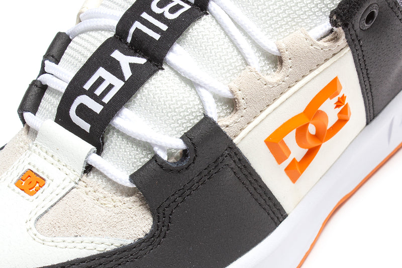 DC Lynx OG x Kevin Bilyeu Style # ADYS100763-BO1 Color : White / Black / Orange