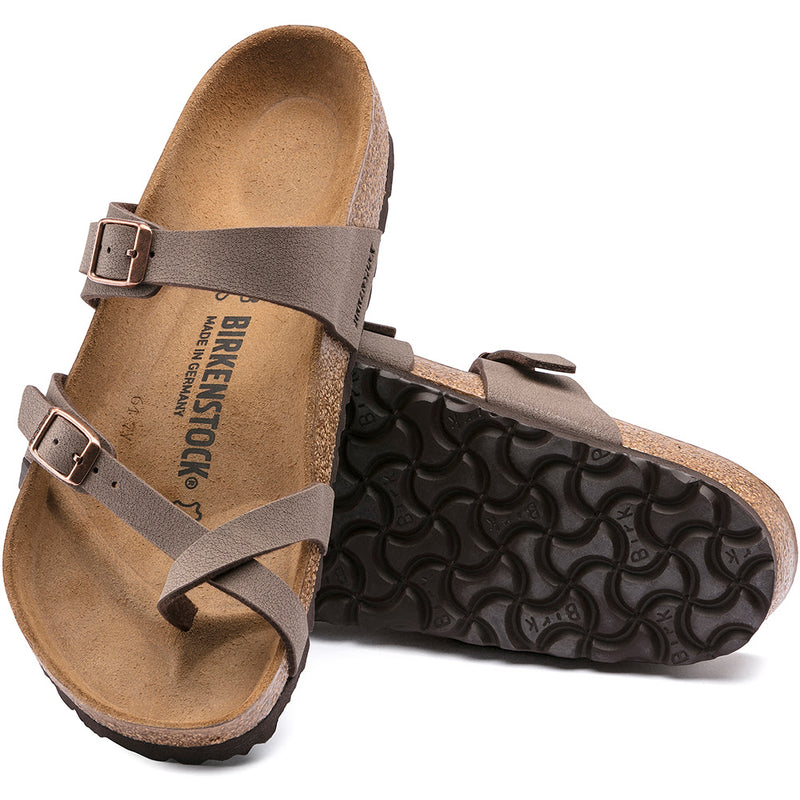 Women's Birkenstock Mayari Birkibuc Regular in Mocha. Sku: 71061