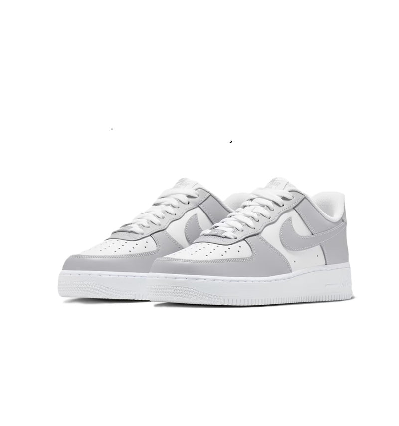 Men's Nike Air Force 1 '07 White/LT Smoke Grey-White (FD9763 101)