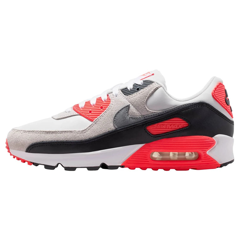 Men's Nike Air Max 90 QS "Infrared 3M" White/Particle Grey (IU1055 100)
