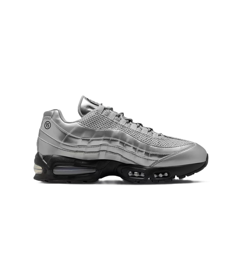Men's Nike Air Max 95 Big Bubble SE Metallic Silver/Black-Black (IB6830 002)