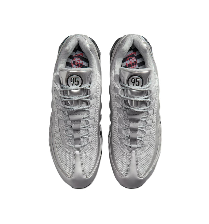 Men's Nike Air Max 95 Big Bubble SE Metallic Silver/Black-Black (IB6830 002)