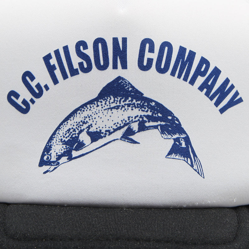 Filson Mesh Harvester Cap White Black