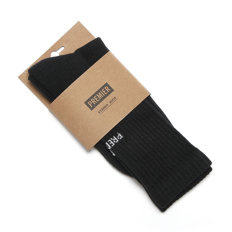 Premier Mini Logo Crew Sock Black