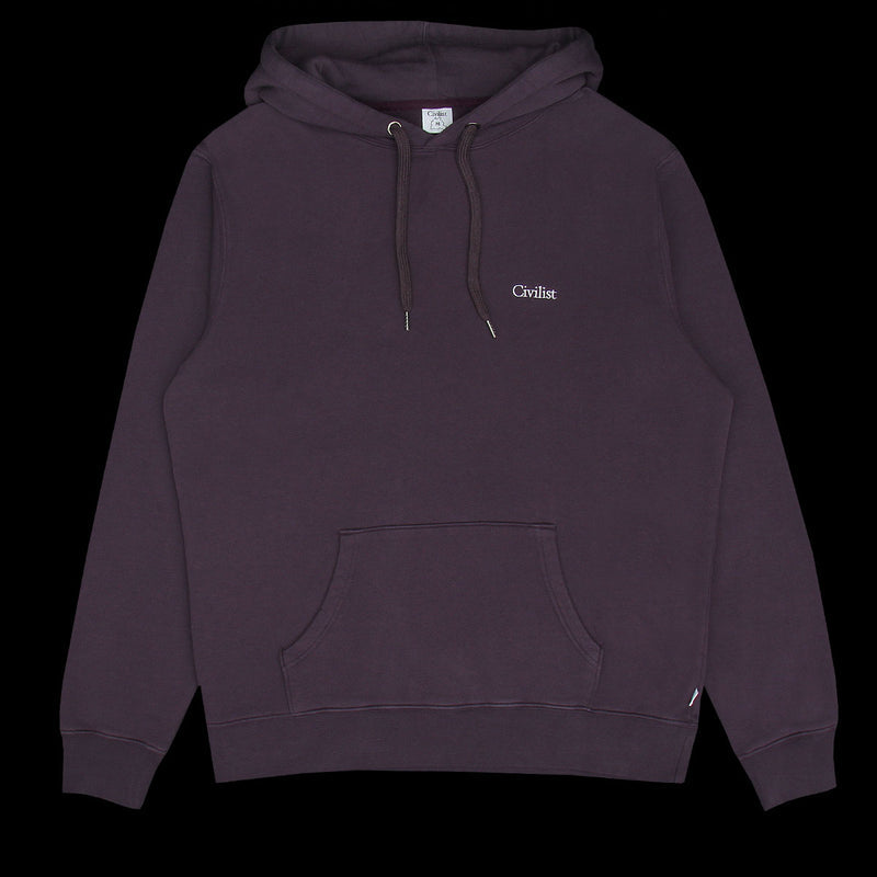 Civilist Mini Logo Hoodie Blackberry
