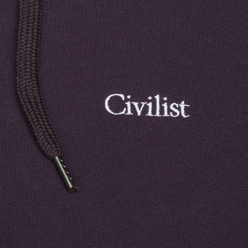 Civilist Mini Logo Hoodie Blackberry