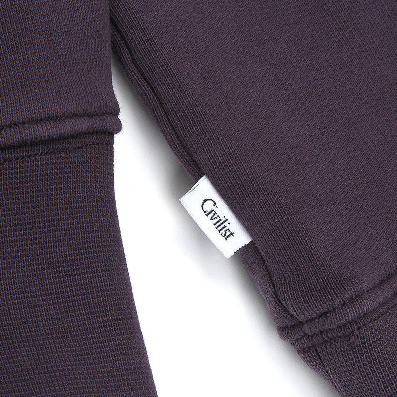 Civilist Mini Logo Hoodie Blackberry