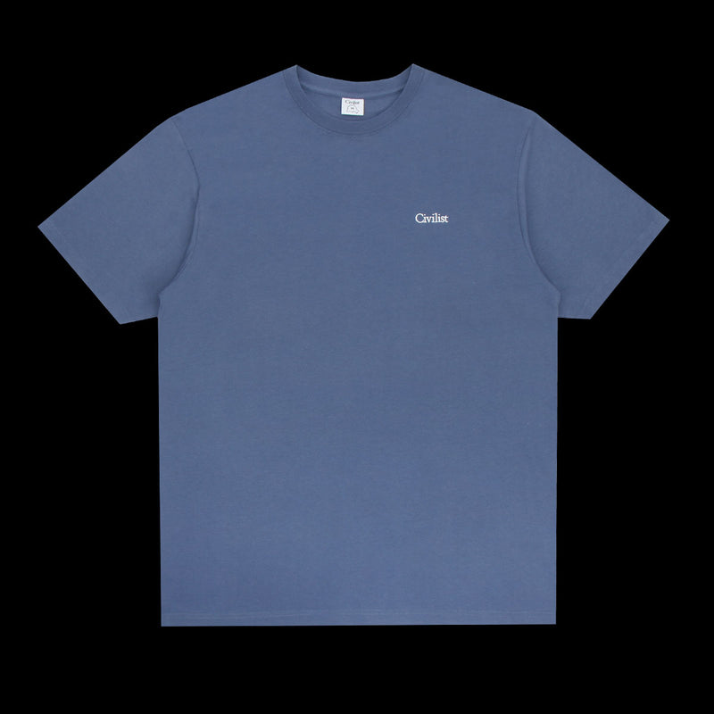 Civilist Mini Logo T-Shirt Faded Navy