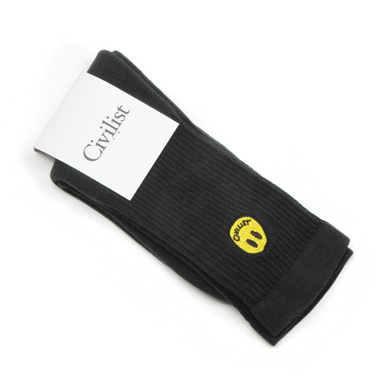 Civilist Mini Smiler Sock Off Black