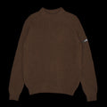 By Parra Mirrored Flag Logo Knitted Pullover : Chocolate