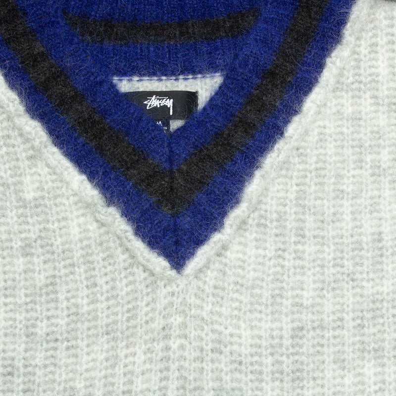 Stussy Mohair Tennis Sweater - Ash