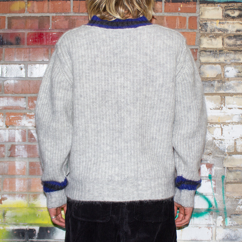 Stussy Mohair Tennis Sweater - Ash