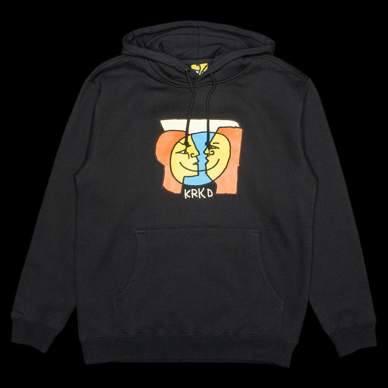 Krooked Moonsmile Hoodie Color : Black / Multi