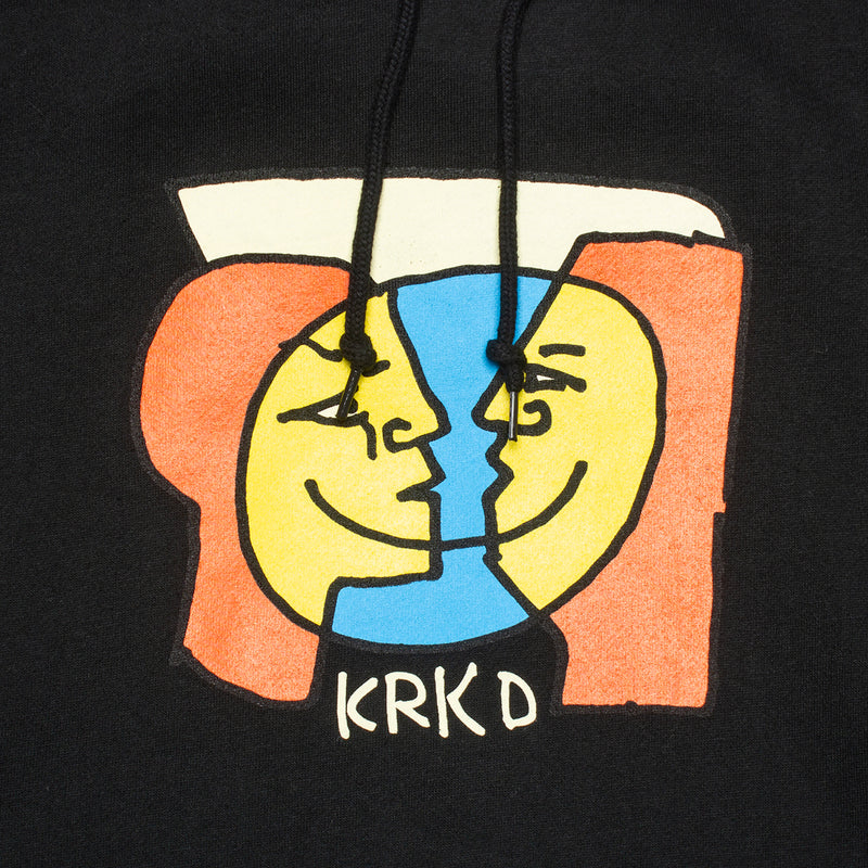 Krooked Moonsmile Hoodie Color : Black / Multi
