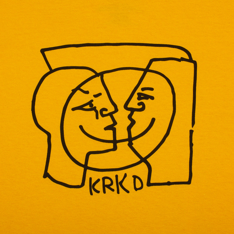 Krooked Moonsmile L/S T-Shirt  Gold / Black