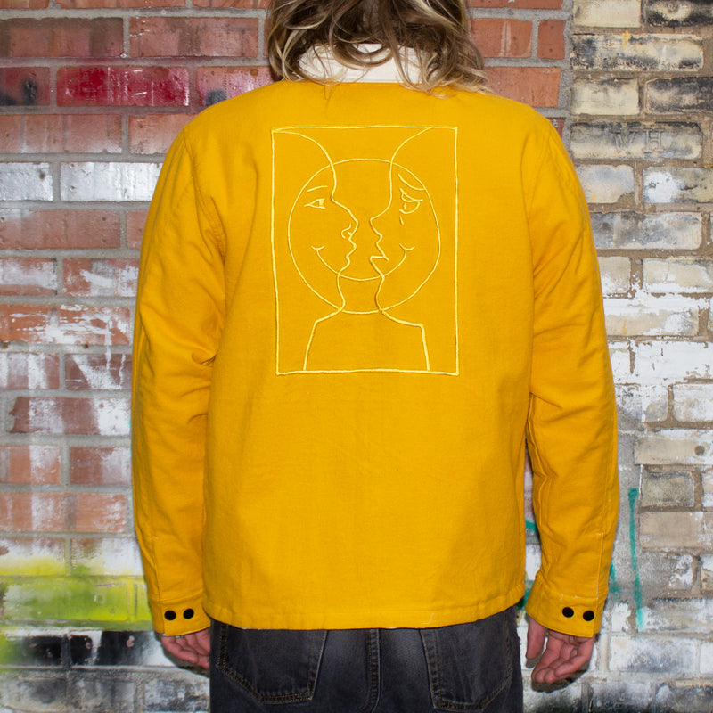 Krooked Moonsmile Raw Reversible Jacket Color : Natural / Gold