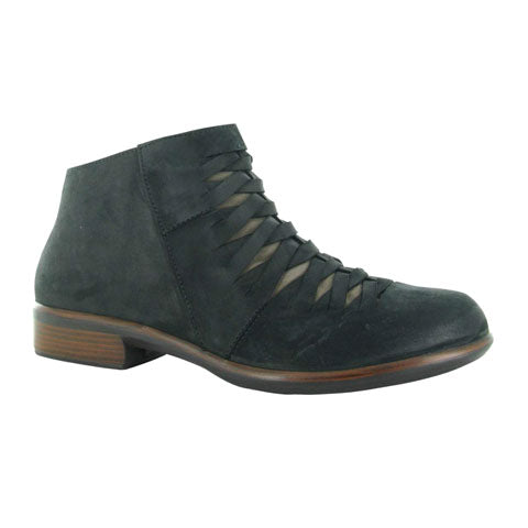 Naot Leveche Ankle Boot (Women) - Black Velvet Boots - Fashion - Ankle Boot - The Heel Shoe Fitters