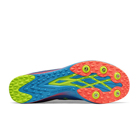 New Balance XC5K v4 Cross Country Spike Track Shoe (Women) - Laser Blue/Dragon Fly Athletic - Sport - The Heel Shoe Fitters