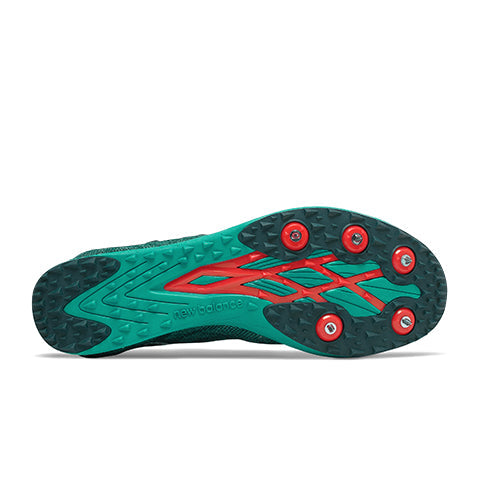 New Balance XC5K v5 Cross Country Spike Track Shoe (Women) - Tidepool/Verdite Athletic - Sport - The Heel Shoe Fitters