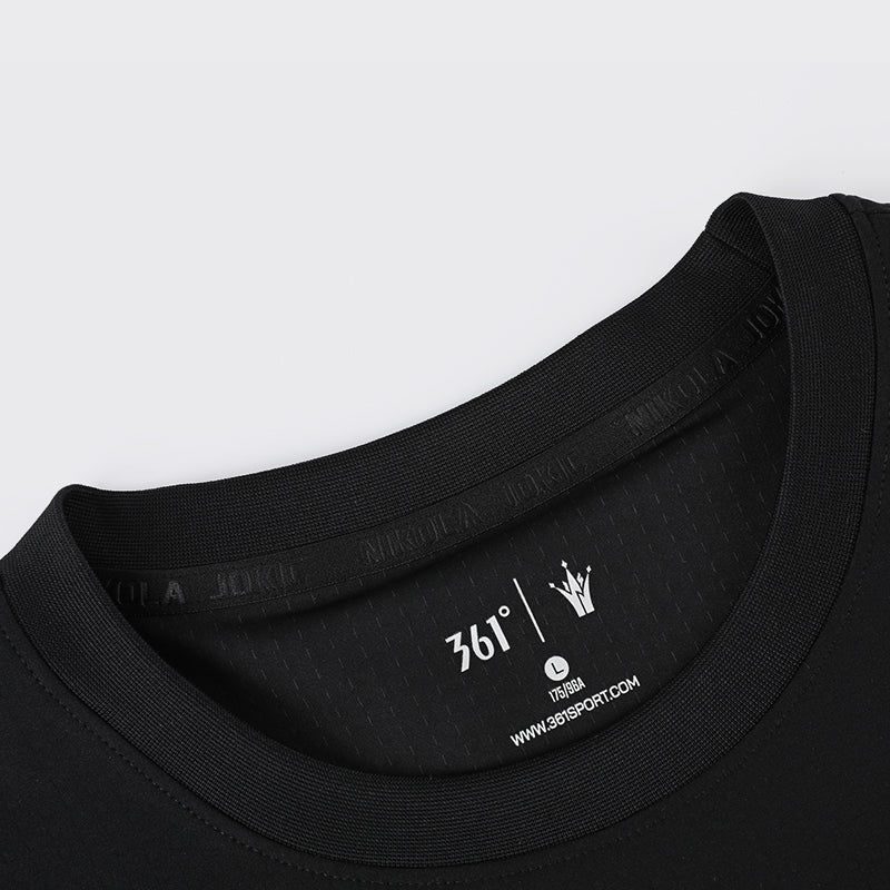 Nikola Jokić - Crown Basketball T- shirt: Black