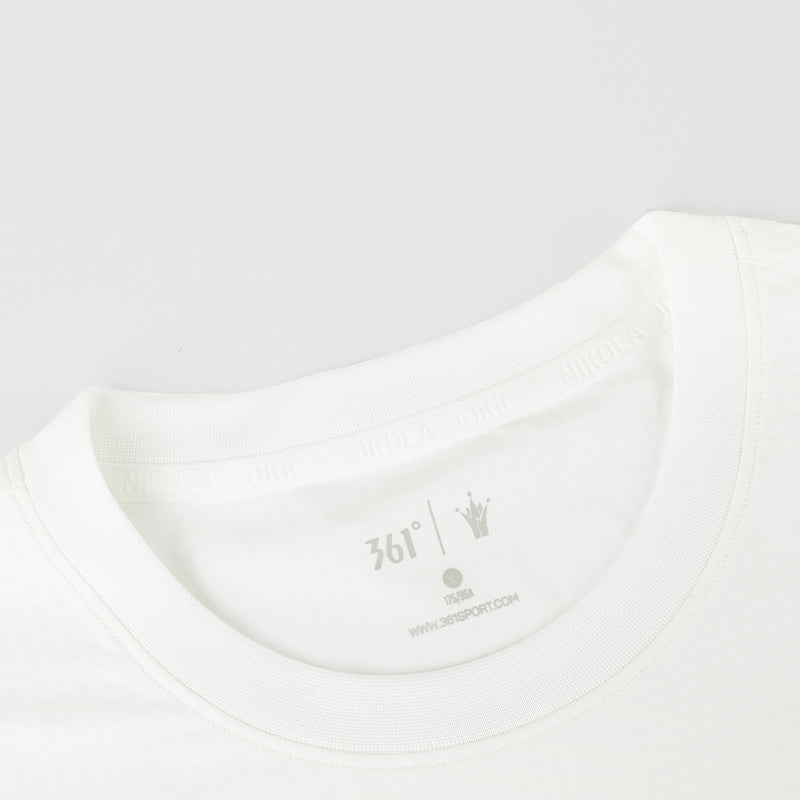 Nikola Jokić - Crown Basketball T- shirt: White