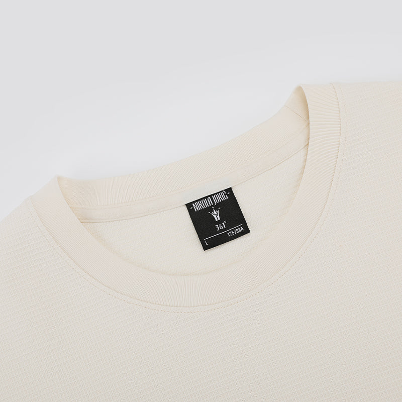 Nikola Jokić - Crown Waffle Fitness T- shirt：White