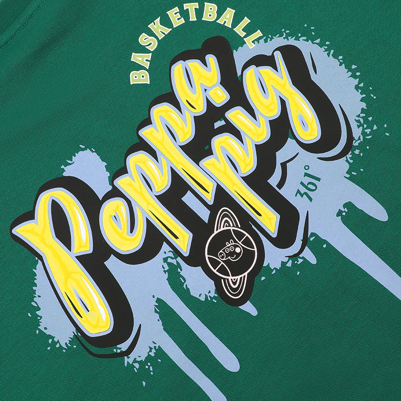 Nikola Jokić x Peppa Pig - T- shirt：Drak Green