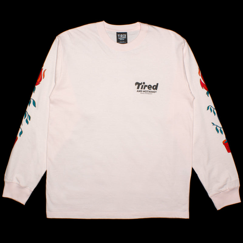 Tired Nothing L/S T-Shirt  Pink