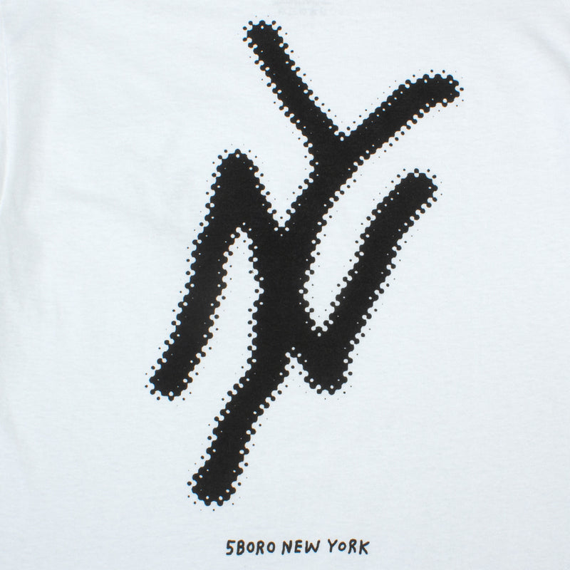 5Boro | NY Logo T-Shirt Color : White / Black