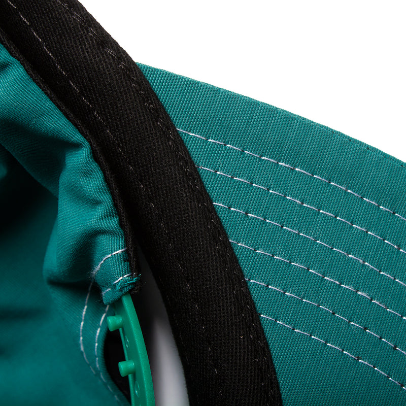 Quartersnacks Nylon Journalist Cap  Teal