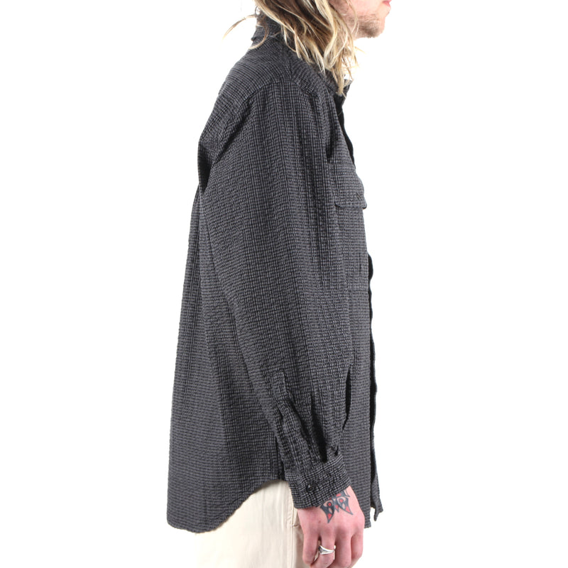 Gramicci O.G. Seersucker Canyon Shirt Style # G3SM-J019 Color : Deep Grey Garment Dyed
