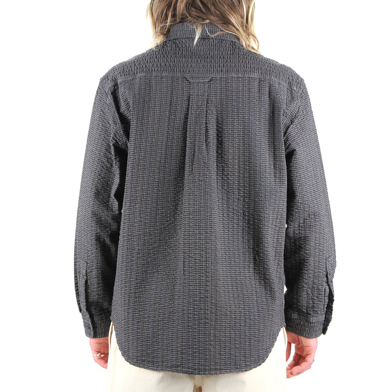 Gramicci O.G. Seersucker Canyon Shirt Style # G3SM-J019 Color : Deep Grey Garment Dyed
