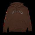 Spitfire Old E Bighead Combo Hoodie Brown / Black / Red