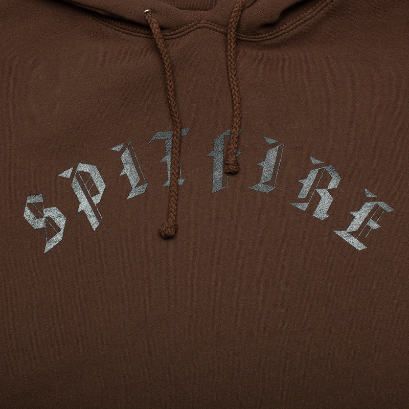 Spitfire Old E Bighead Combo Hoodie Brown / Black / Red  Edit alt text