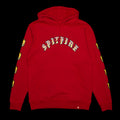 Spitfire Old E Bighead Fill Hoodie Color : Scarlet / Gold