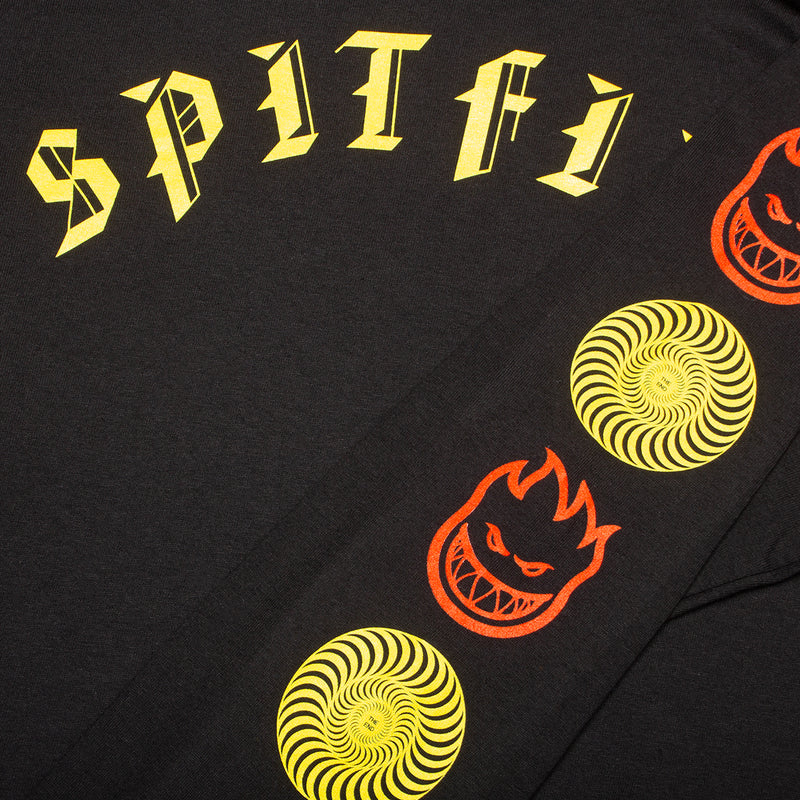 Spitfire Old E Combo L/S T-Shirt  Black / Gold