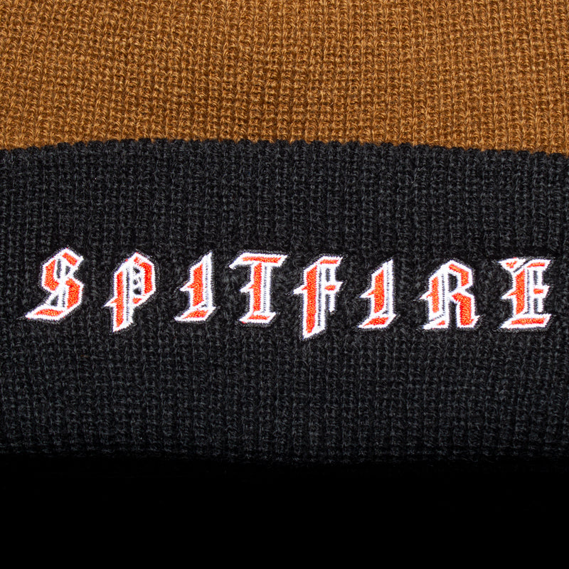 Spitfire Old E Cuff Beanie Brown / Black  Edit alt text